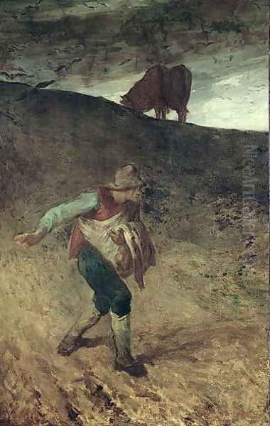 The Sower, 1847-48 Oil Painting by Jean-Francois Millet