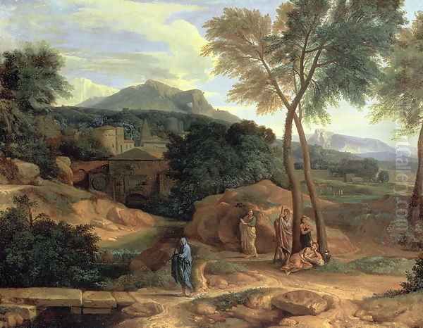 Landscape with Conopion Carrying the Ashes of Phocion Oil Painting by Jean-Francois Millet