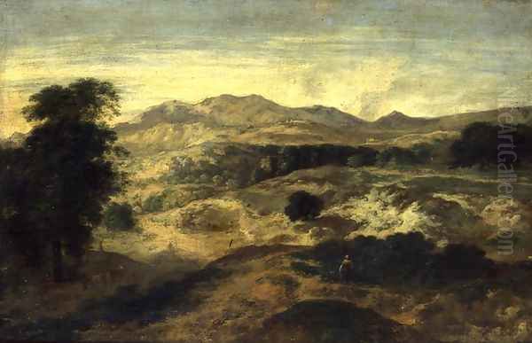 Landscape Oil Painting by Jean-Francois Millet