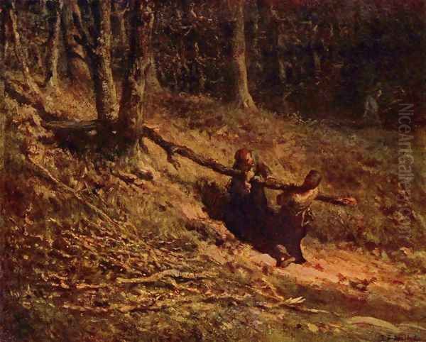 Reisigsammlerinnen Oil Painting by Jean-Francois Millet