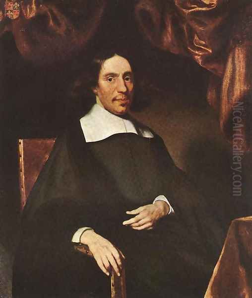 Portrait of Justus Criex 1666 Oil Painting by Nicolaes Maes