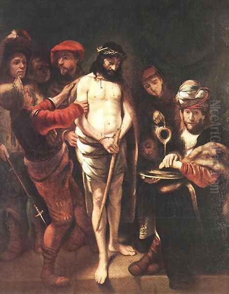 Christ before Pilate 1649-50 Oil Painting by Nicolaes Maes