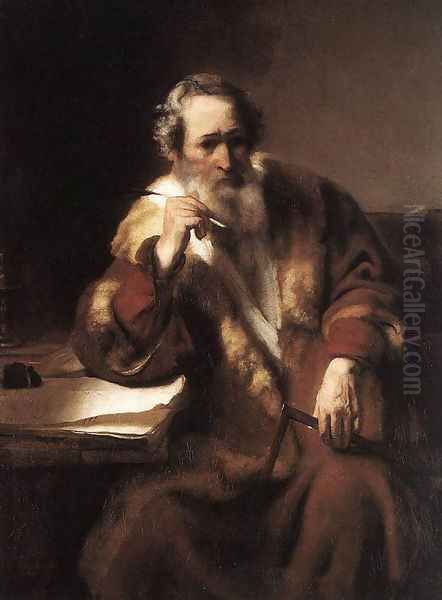 Apostle Thomas 1656 Oil Painting by Nicolaes Maes