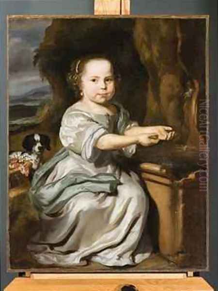 Portrait of a Girl 1664 Oil Painting by Nicolaes Maes