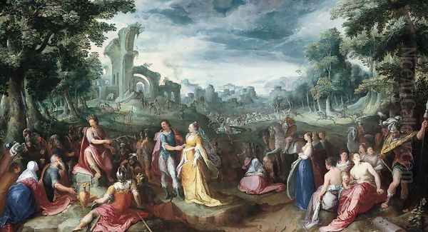 The Continence of Scipio Oil Painting by Karel Van Mander