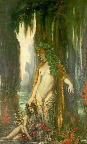 The Poet and the Siren Oil Painting by Gustave Moreau