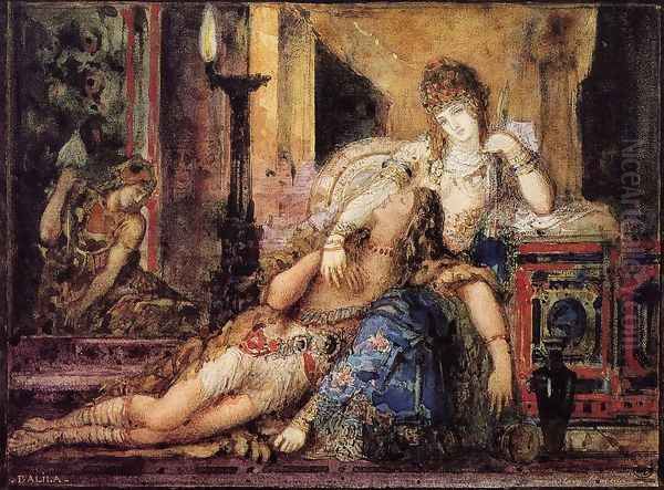 Samson and Dalila Oil Painting by Gustave Moreau