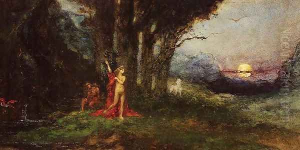 Pasiphae and the Bull Oil Painting by Gustave Moreau