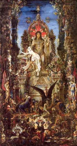 Jupiter and Semele 1889-95 Oil Painting by Gustave Moreau