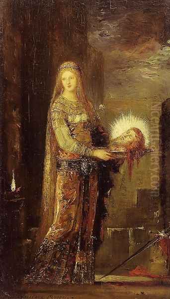 Salome Carrying the Head of John the Baptist on a Platter Oil Painting by Gustave Moreau