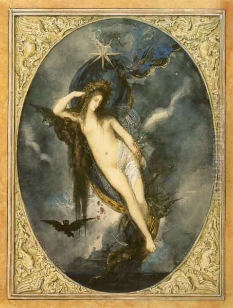 Night Oil Painting by Gustave Moreau