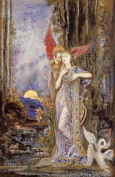 Inspiration 1893 Oil Painting by Gustave Moreau