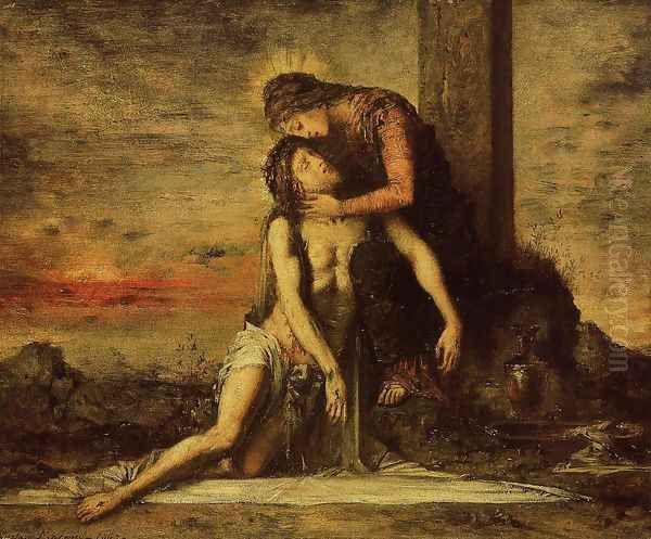 Pieta Oil Painting by Gustave Moreau