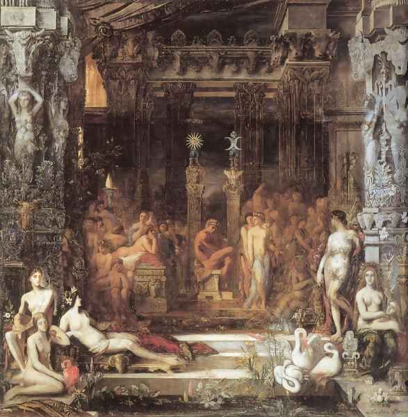 The Daughters of Thespius Oil Painting by Gustave Moreau