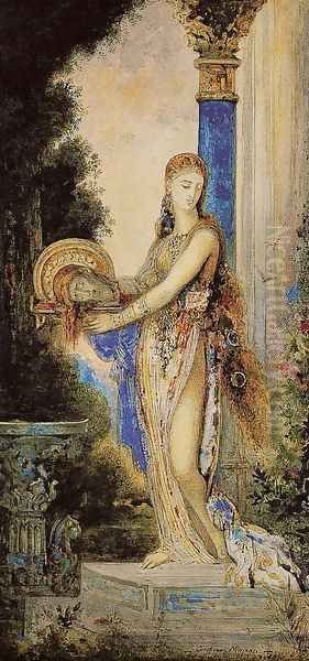 Salome with Column Oil Painting by Gustave Moreau