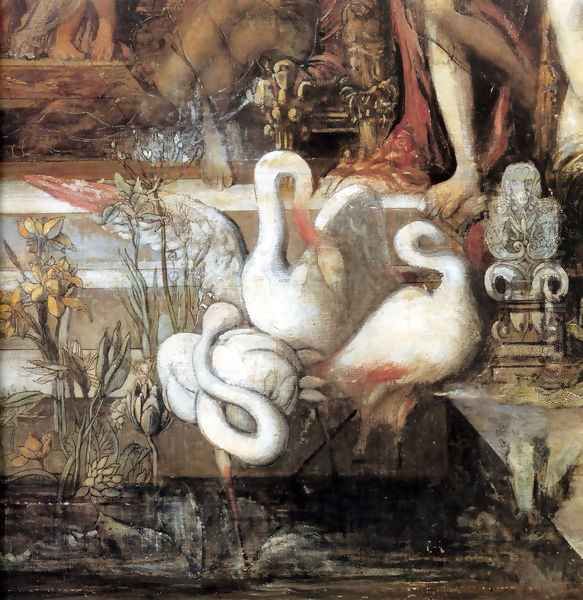 The Daughters of Thespius - detail Oil Painting by Gustave Moreau