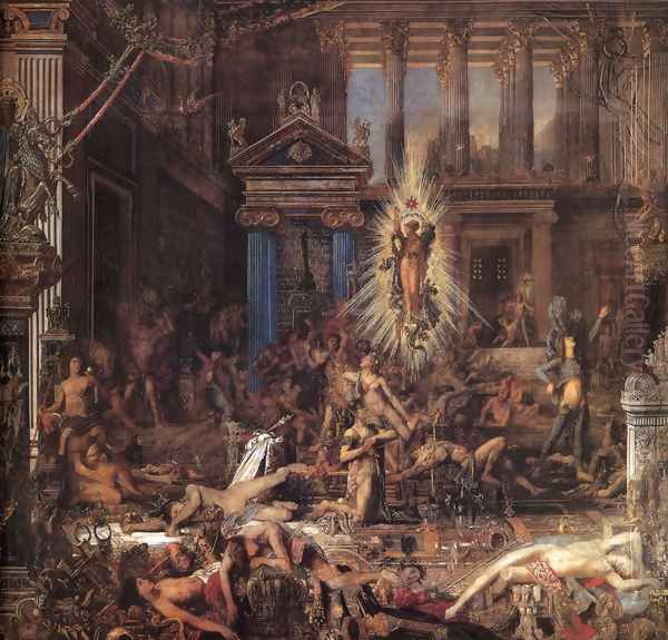 The Suitors Oil Painting by Gustave Moreau