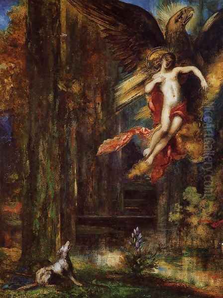 Ganymede Oil Painting by Gustave Moreau