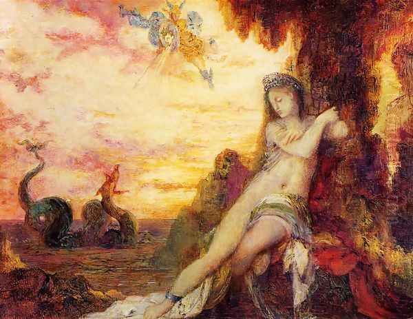 Perseus and Andromeda I Oil Painting by Gustave Moreau