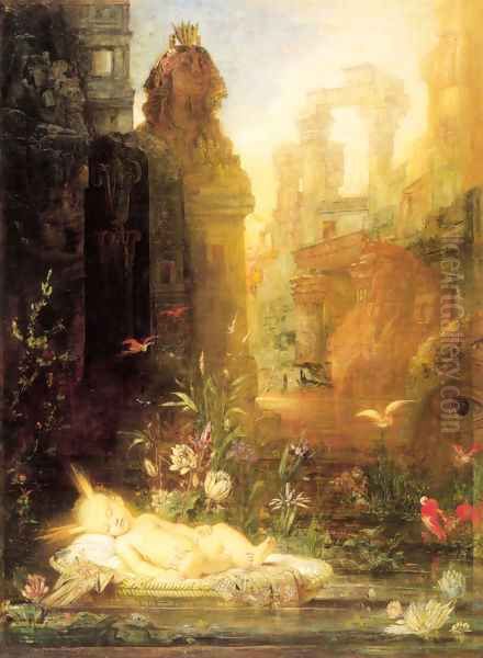 Young Moses Oil Painting by Gustave Moreau