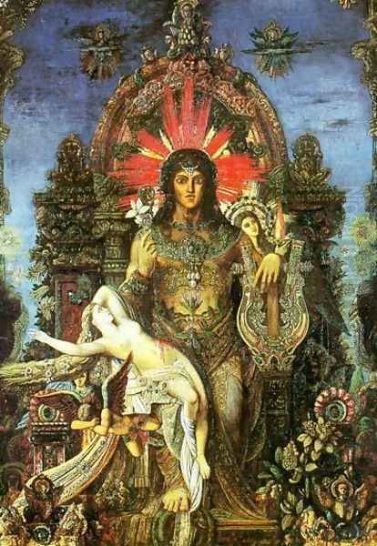 Jupiter and Semele (detail) Oil Painting by Gustave Moreau