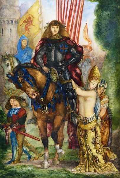 Reitre et Captives Oil Painting by Gustave Moreau