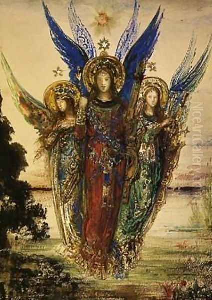 The Voice of Eventide (detail) Oil Painting by Gustave Moreau