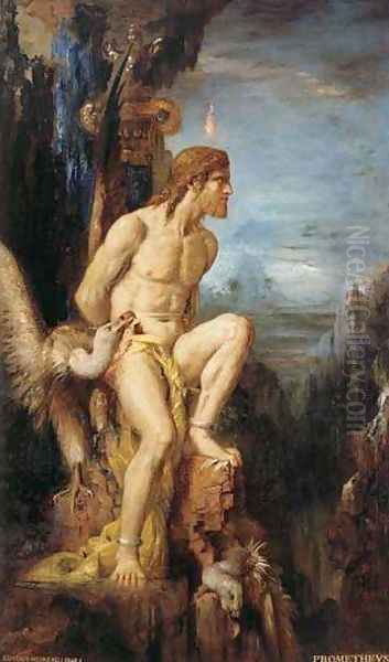 Prometheus Oil Painting by Gustave Moreau