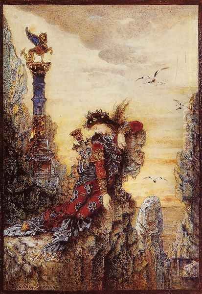 Sappho 1871-72 Oil Painting by Gustave Moreau