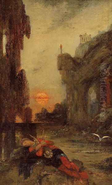 The Death of Sappho Oil Painting by Gustave Moreau