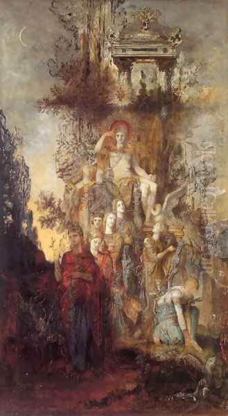 The Muses Leaving Their Father Apollo to go and Enlighten the World Oil Painting by Gustave Moreau