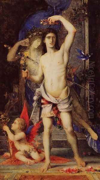 Young Man and Death Oil Painting by Gustave Moreau