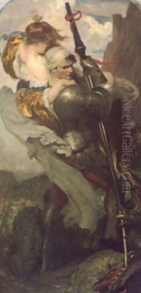 St George Oil Painting by Gustave Moreau