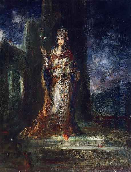 The Fiancee of the Night Oil Painting by Gustave Moreau