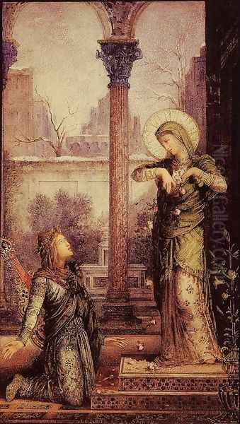 The Poet and the Saint Oil Painting by Gustave Moreau