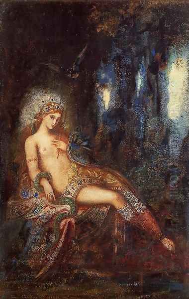 Goddess on the Rocks Oil Painting by Gustave Moreau