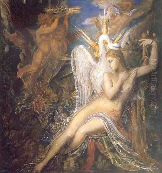 Leda 2 Oil Painting by Gustave Moreau