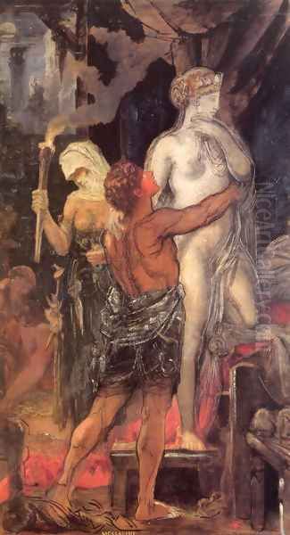 Leda 3 Oil Painting by Gustave Moreau