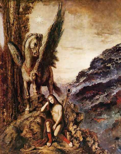 The Poet as a Wayfarer Oil Painting by Gustave Moreau