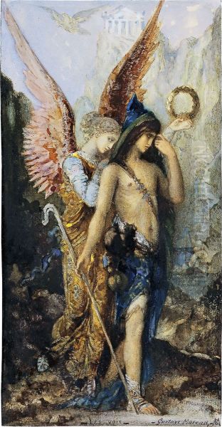 The Voices Oil Painting by Gustave Moreau