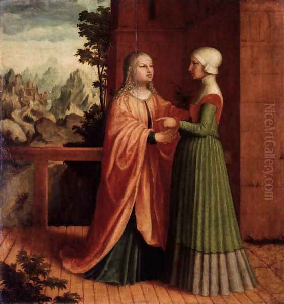 The Visitation c. 1530 Oil Painting by Master M Z