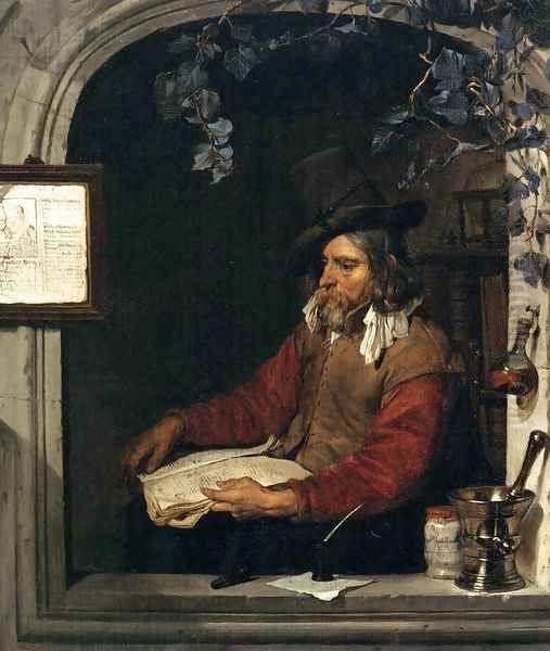 The Apothecary (The Chemist) Oil Painting by Gabriel Metsu