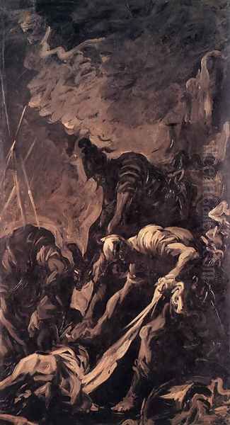 Entombment of a Soldier Oil Painting by Alessandro Magnasco