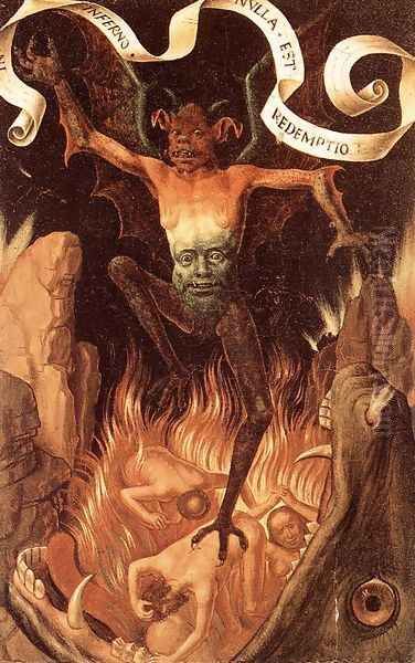 Hell c. 1485 Oil Painting by Hans Memling