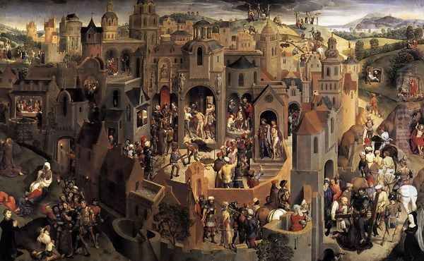 Scenes From The Passion Of Christ Oil Painting by Hans Memling