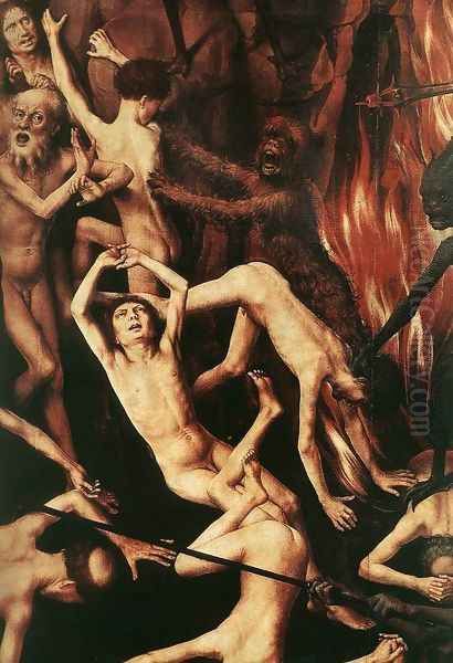 Last Judgment Triptych (detail-9) 1467-71 Oil Painting by Hans Memling