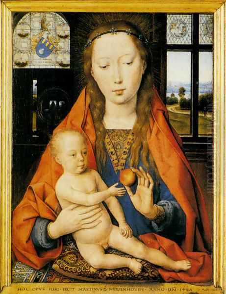 Diptych Of Martin Van Nieuwenhove Oil Painting by Hans Memling