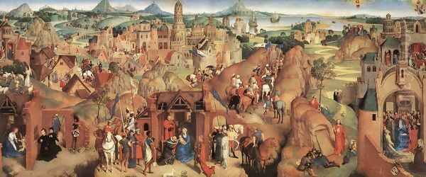 Advent and Triumph of Christ 1480 Oil Painting by Hans Memling