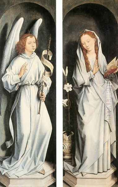 Annunciation 1467-70 Oil Painting by Hans Memling