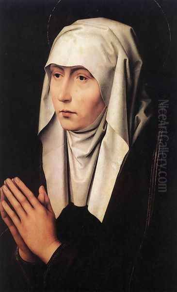 Mater Dolorosa 1480s Oil Painting by Hans Memling